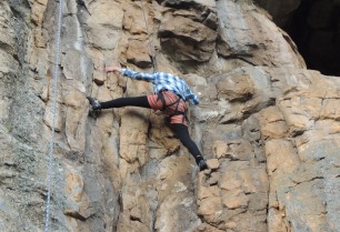 Brighton Grammar School Year 10 Boy on Rock Climbing Camp at Mt Arapiles