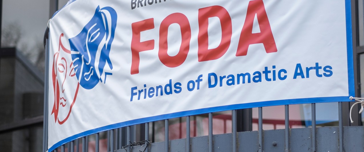 The Brighton grammar School friends of the Dramatic Arts banner