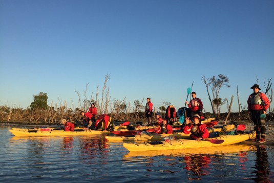 Brighton grammar Yr10 Sea Kayaking Gippsland lakes 2015