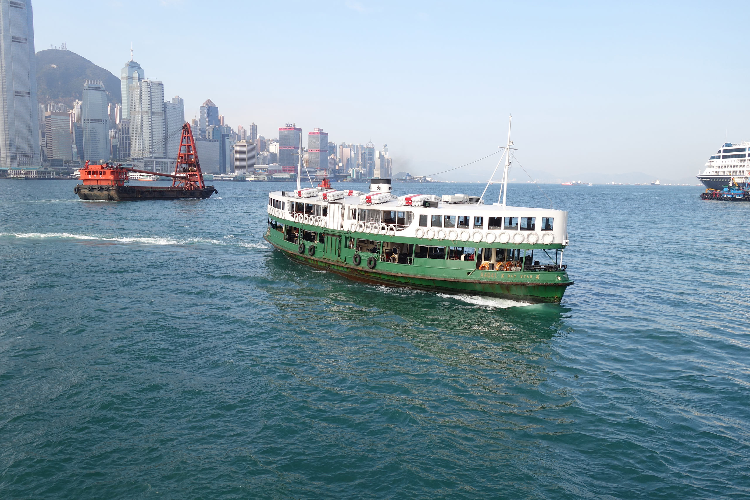 Hong Kong Ferry on water