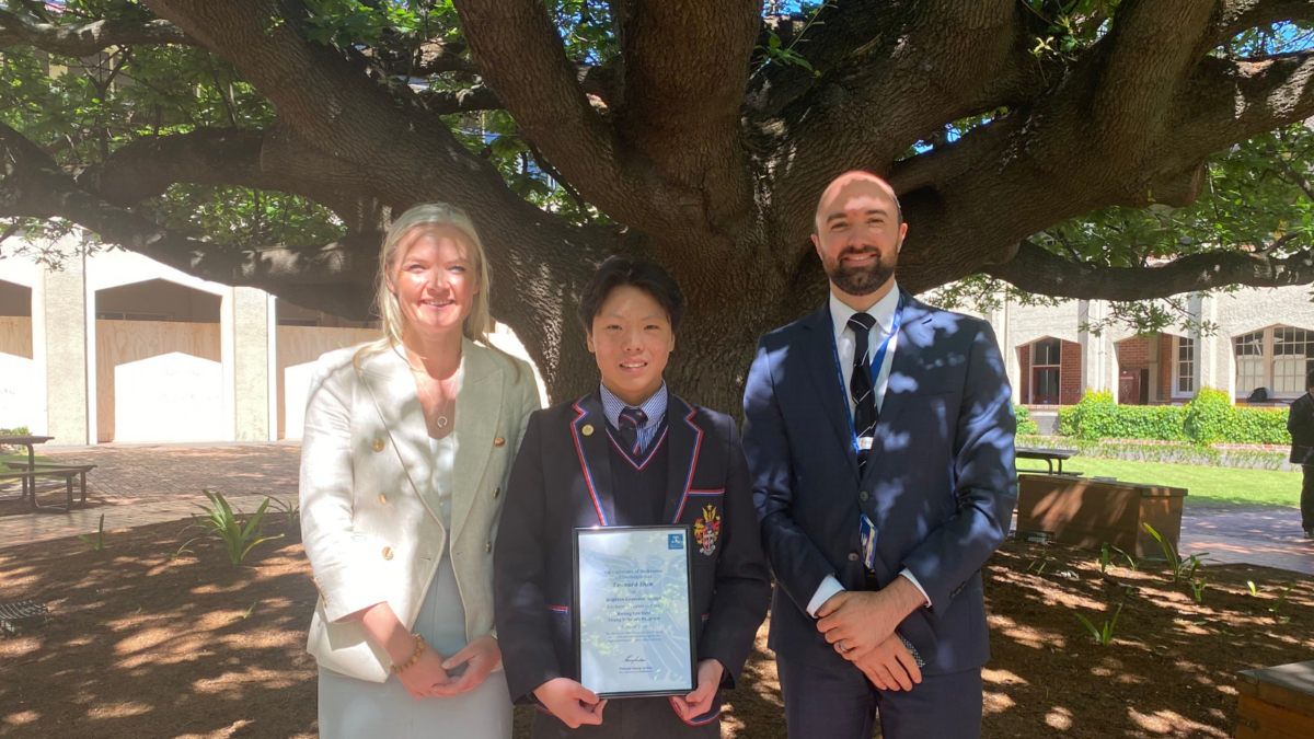 Leonard is a Kwong Lee Dow Young Scholar Brighton Grammar Leading Private School Boys