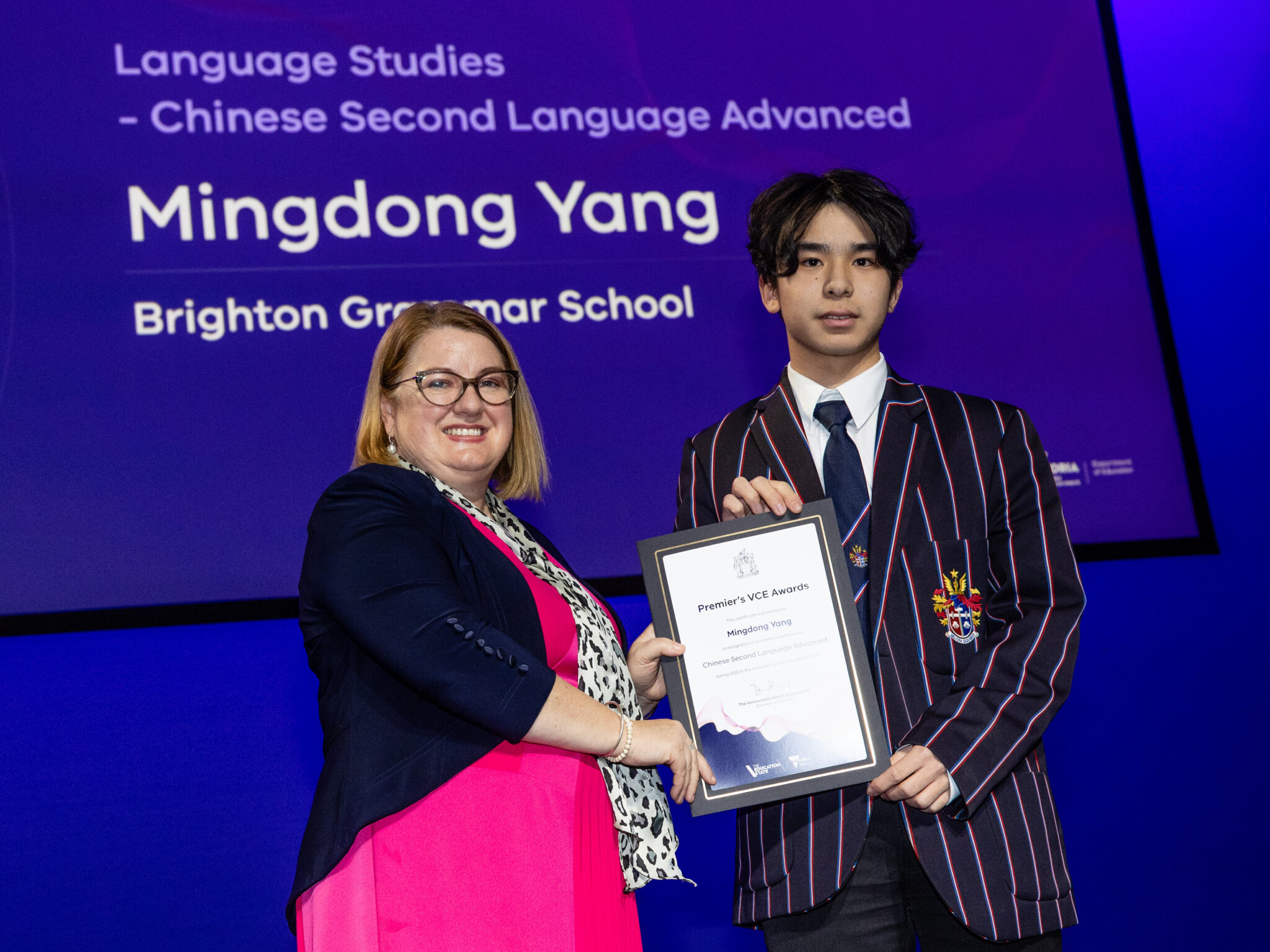 Premier VCE Awards Brighton Grammar Leading Private School Boys